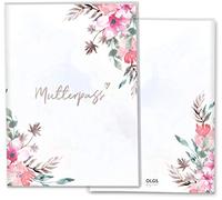OLGS Florentina Étui de protection pour carnet de maternité allemand Motif floral Aquarelle Summer Sans personnalisation Idée cadeau de grossesse
