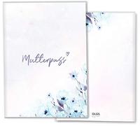 OLGS Housse de protection en plastique pour carnet de maternité - Aquarelle hiver - Sans personnalisation