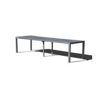 Olhao - Console Extensible Aluminium - 2/12 Pl Gris