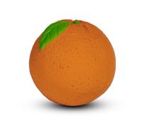 Oli & Carol – Anneau de dentition en caoutchouc naturel Baby Ball Orange