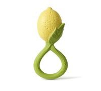 Oli & Carol Hochet et anneau de dentition en caoutchouc naturel - Cadeau pour bébé 0 3 6 mois, 1 an - Lemon