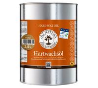 OLI-NATURA Huile-cire dure pour bois - Huile naturelle pour meubles, escaliers, portes et plus - Certifiée apte au contact alimentaire et anti-allergène, 2,5 L, incolore-naturel