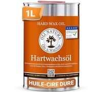 OLI-NATURA Huile-cire dure, certifiée ami des allergiques et pour contact alimentaire, 1L, incolore -naturel