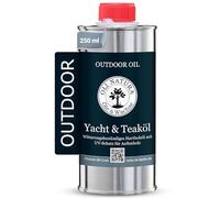 OLI-NATURA Huile de bois Yacht & Teck - Huiles pour l'intérieur et l'extérieur - Avec protection UV, intempéries et grisaillement - 250 ml, naturel