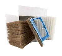 OLI-NATURA Padset avec support à main et 20 pads - Set complet pour l’application professionnelle d’huile sur bois - Pads de massage et polissage