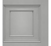 Oliana Papier peint effet bois Gris