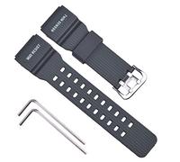 OliBoPo Bracelet de montre de rechange en résine naturelle pour montre Casio G-Shock Master of G Mudmaster à double capteur GG-1000/GWG-100/GSG-100 (gris)