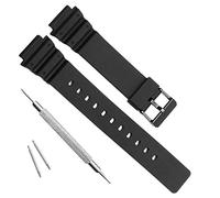 OliBoPo Bracelet de montre de rechange étanche en résine naturelle pour femme Casio MRW-200H