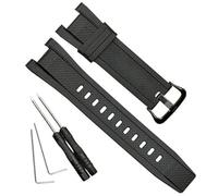 OliBoPo Bracelet de montre étanche en résine naturelle pour Casio GST-210 GST-W110 GST-W100 GST-S110 GST-S100 GST-B100 GST-S300 (boucle noire/noire)