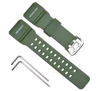 OliBoPo Bracelet de rechange en résine naturelle pour Casio G-Shock Master of G Mudmaster Twin Sensor GG-1000/GWG-100/GSG-100, 16mm x 8mm, Silicone