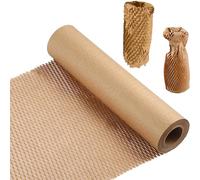 Olicky Rouleau de Papier Kraft en nid d’abeille Emballage écologique pour Protection, Rembourrage, Cartons déménagement (30cm * 30M)