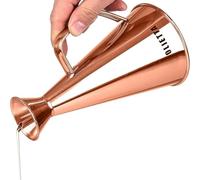 Olietta Bouteille à Huile d’Olive avec Bec Verseur Anti-Gouttes en Cuivre Acier Inoxydable 500 ML 0,5 Litre - Huilier idéal pour Verser l’Huile - Distributeur étanche, Facile à Nettoyer