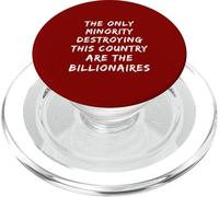 Oligarque Anti-milliardaire Humoristique Only Minority This Country PopSockets PopGrip pour MagSafe