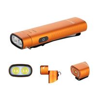 OLIGHT Arkflex Lampe de poche LED avec connecteur, lampe de poche 1000 lumens avec 6 modes, lampe de poche rechargeable IPX7 étanche adaptée au camping en plein air, randonnée, camping (orange)