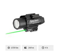 Olight Baldr Pro | Lampe Tactique Ultra Puissante Avec Laser Vert