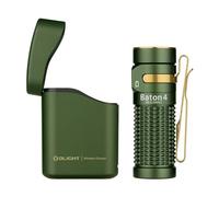 OLIGHT Baton 4 Kit Lampe Torche LED Alimentée avec Chargeur sans Fil Puissante 1300 Lumens 170m 190 Jours D'autonomie Max Étanche IPX 8 pour Le Camping, L'outdoor et Les Urgences Vert