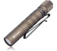 OLIGHT I3T EOS Mini Lampe de Poche à LED 180 Lumens Portée 60 m Étanche IPX8 Pile AAA pour Le Camping, La Chasse, L'outdoor et Les Urgences (Desert Tan)
