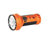 OLIGHT Marauder Mini Lampe Torche LED Ultra Puissante 7000 Lumens Rechargeable RVB Lumièrede Poche Tactique Militaire avec Projecteur et Diffuseur, IPX9 Étanche pour Camping Sauvetage(Orange)
