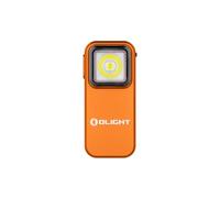 OLIGHT Oclip lampe de poche à clip Source Rouge et Blanche 300lm Rechargeable avec Aspiration Magnétique et Trou de Suspension IPX5 Étanche Utilisée en Camping et Alpinisme Orange