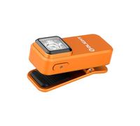OLIGHT Oclip Lampe torche à clip EDC à fixation magnétique avec lumière rouge max 300 lumens pour le travail, la randonnée, le vélo, la lecture et avertissement de sécurité (orange)
