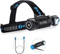 OLIGHT Perun 2 Torche LED Rechargeable Puissante 2500 Lumens 166 Mètres Lampe Frontale pour Camping,Sports,Travail,Pêche,d'Urgence etc Étanche IPX8 Noir