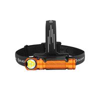 OLIGHT Perun 3 Lampe Frontale Ultra Puissante Rechargeable USB EDC 3000 LM Portée Max. 160 Mètres Torche Clignotant 7 Modes Étanche IP68 Headlamp LED Feu Rouge Pour Camping Orange