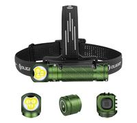 OLIGHT Perun 3 Lampe Frontale Ultra Puissante Rechargeable USB EDC 3000 LM Portée Max. 160 Mètres Torche Clignotant 7 Modes Étanche IP68 Headlamp LED Feu Rouge Pour Camping,Jogging OD Vert