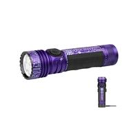 OLIGHT Seeker 4 Pro LED Rechargeable Lampe de Poche 4600 Lumens Portée 260 Mètres Ultra Puissante Militaire 5 Mode d'éclairage IPX8 Étanche Flashlight pour Sauvetage etc (Violet)