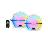 OLIGHT Sphere-C Veilleuse LED Multicolore, Lampe Nuit Chargeur USB-C Universel 75 LM avec Contrôle APP Bluetooth, Lampe d'Ambiance IP56 Étanche pour Enfant, Jeu, Camping, Cadeau (blanc, 2)