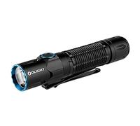 Olight Warrior 3S Lampe Torche Tactique Lampe de Poche 2300 Lumens Puissante Double Interrupteur Rechargeable avec un Capteur de Proximité pour l'Extérieur, le Camping, la Randonnée (Noir)