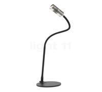 Oligo A Little Bit Lampe de table LED tête chrome/tube noir mat/pied noir mat , Vente d'entrepôt, neuf, emballage d'origine Ce luminaire comporte des modules à LED prémontés de classes énergétiques A