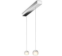 Oligo Balino HA Casambi 2 lampes Pendelleuchte, chromé, pendules chromé mat / satiné