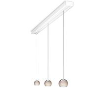 Oligo Balino HA Casambi 3 lampes Pendelleuchte, blanc mat, pendules chrome mat / gris diamant