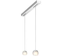 Oligo Balino Suspension 2 flammes Pendelleuchte, chrome mat / satiné