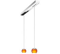 Oligo Balino Suspension 2 flammes Pendelleuchte, chrome / orange