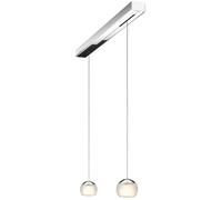 Oligo Balino Suspension 2 flammes Pendelleuchte, chrome / satiné