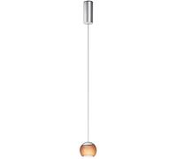 Oligo Balino Suspension Pendelleuchte, chrome mat / couleur tabac