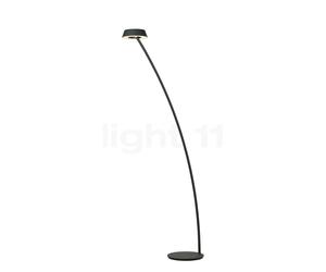 Oligo Glance Lampadaire arc LED noir mat Ce luminaire comporte des modules à LED prémontés de classes énergétiques A A++, A+, A