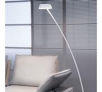 Oligo Glance Lampadaire arc LED blanc mat Ce luminaire comporte des modules à LED prémontés de classes énergétiques A A++, A+, A