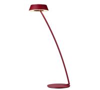 Oligo Glance Lampe de table LED courbé rouge mat Ce luminaire comporte des modules à LED prémontés de classes énergétiques A A++, A+, A