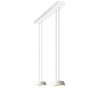 Oligo Glance Suspension 2 flammes avec réglage en hauteur caché Pendelleuchte, blanc mat