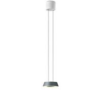 Oligo Glance Suspension LED - réglage en hauteur invisible cache-piton blanc mat/tête gris mat Ce luminaire comporte des modules à LED prémontés de classes énergétiques A A++, A+, A