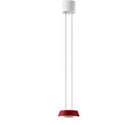 Oligo Glance Suspension LED - réglage en hauteur invisible cache-piton blanc mat/tête rouge mat Ce luminaire comporte des modules à LED prémontés de classes énergétiques A A++, A+, A