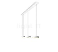 Oligo Glance Suspension LED 3 foyers - réglage en hauteur invisible cache-piton blanc mat - couverture blanc mat - tête blanc mat Ce luminaire comporte des modules à LED prémontés de classes énergétiq