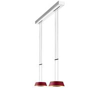 Oligo Glance Suspension réglable 2 flammes Pendelleuchte, rouge mat