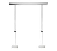 Oligo Grace Suspension LED 2 foyers - réglable en hauteur cache-piton blanc mat/tête blanc mat Ce luminaire comporte des modules à LED prémontés de classes énergétiques A A++, A+, A