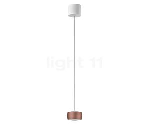 Oligo Grace Suspension LED 1 foyer - réglage en hauteur invisible cache-piton blanc mat/tête cuivre satiné , Vente d'entrepôt, neuf, emballage d'origine Ce luminaire comporte des modules à LED prémont