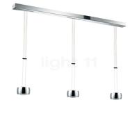 Oligo Grace Suspension LED 3 foyers - réglable en hauteur cache-piton chromee/tête chromee , Vente d'entrepôt, neuf, emballage d'origine Ce luminaire comporte des modules à LED prémontés de classes én