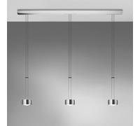 Oligo Grace Suspension réglable 3 flammes Pendelleuchte, aluminium brossé
