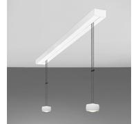 Oligo Grace Suspension LED 2 foyers - réglable en hauteur cache-piton blanc mat/tête blanc mat Ce luminaire comporte des modules à LED prémontés de classes énergétiques A A++, A+, A